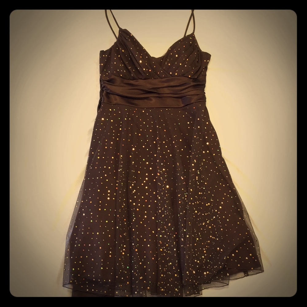 Brown cocktail dress